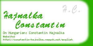 hajnalka constantin business card